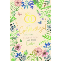 Goldhochzeit 50. Hochzeitstag Green Line unverpackte...