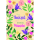Hochzeit Glückwunschkarte mit Umschlag Blumen, Blüten und Blätter, Zur Hochzeit die besten Wünsche, mit Goldfolie