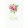 Jubiläum Glückwunschkarte mit Umschlag Blumenstrauß, zum Jubiläum Herzlichen Glückwunsch, mit Goldfolie