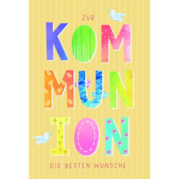 Kommunion Glückwunschkarte mit Umschlag...