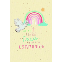 Kommunion Handmade Glückwunschkarte mit Umschlag...