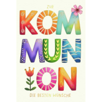 Kommunion Skorpions Art Glückwunschkarte mit...