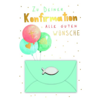 Konfirmation Geldkarte Glückwunschkarte mit Umschlag...