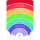 Konfirmation Glückwunschkarte mit Umschlag Regenbogen zu deiner Konfirmation die besten Segenswünsche und alles Gute Kreuz