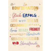 Konfirmation Green Line unverpackte Glückwunschkarte...
