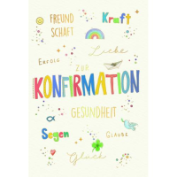 Konfirmation Skorpions Art Glückwunschkarte mit...
