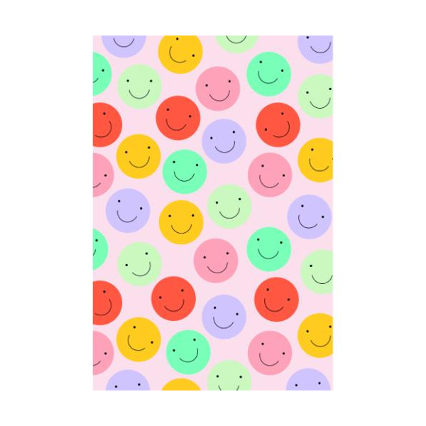 Ohne Text Grußkarte mit Umschlag Bunte Smileys