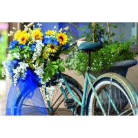 Ohne Text Grußkarte mit Umschlag Fahrrad mit...