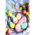 Ostern Grußkarte mit Umschlag Ostereiplätzchen, Tulpen Fröhliches Osterfest