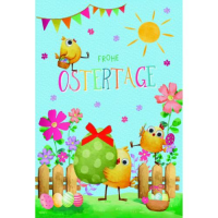 Ostern Handmade Grußkarte mit Umschlag Küken,...