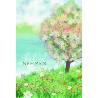 Trauer Kondolenz Beileidskarte mit Umschlag Baum, Wiese...