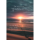 Trauer Kondolenz Beileidskarte mit Umschlag Sonnenuntergang am Meer, Wo der Weg endet bleibt die Erinnerung In stillem Gedenken, mit Silberfolie