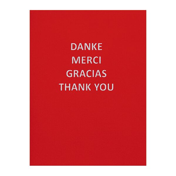 Danke Midi mehrsprachige Glückwunschkarte mit Umschlag Danke Merci Gracias Thank You