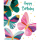 Geburtstag Mini Glückwunschkarte mit Umschlag Schmetterlinge Happy Birthday