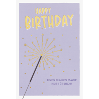 Geburtstag unverpackte Glückwunschkarte mit Umschlag...