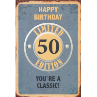 50. Geburtstag Glückwunschkarte mit Umschlag Youre a...