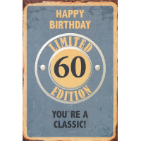 60. Geburtstag Glückwunschkarte mit Umschlag Youre a...