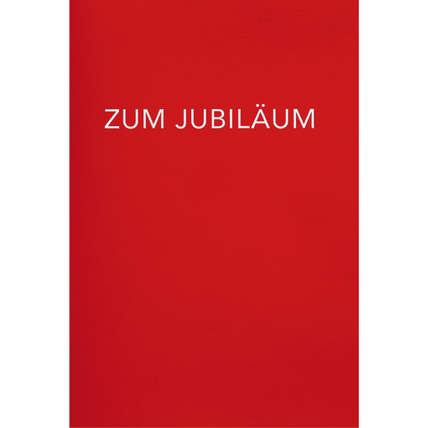 Jubiläum unverpackte Glückwunschkarte mit Umschlag Zum Jubiläum Rote Karte