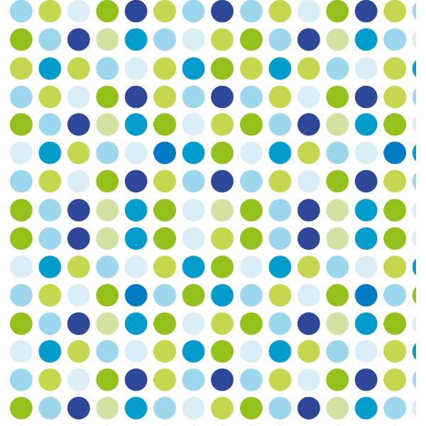Geschenkpapier Röllchen 70 x 150 cm Tupfen Punkte Dots grün blau weiß
