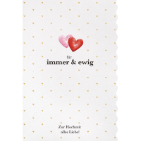 Hochzeit unverpackte Glückwunschkarte mit Umschlag...
