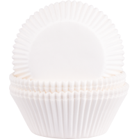 10 Muffins-Backförmchen weiß 63x35x95mm mit verstärktem Rand in Verpackungskarton mit Eurolochung
