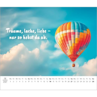 Kalender 2027 Tischaufstellkalender Kleine Kalender zum Lächeln 2027 - 14x12 Alpha Edition