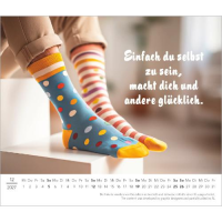 Kalender 2027 Tischaufstellkalender Kleine Kalender zum Lächeln 2027 - 14x12 Alpha Edition