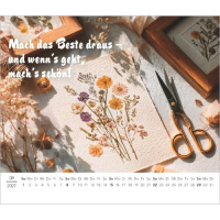 Kalender 2027 Tischaufstellkalender Kleine Kalender zum Lächeln 2027 - 14x12 Alpha Edition