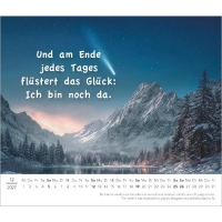 Kalender 2027 Tischaufstellkalender Kleiner Kalender zum Glücklichsein - 14x12 Alpha Edition