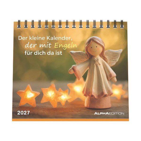 Kalender 2027 Tischaufstellkalender Der kleine Engel Kalender - 14x12 Alpha Edition