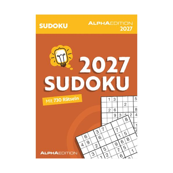 Kalender 2027 Abreißkalender Das tägliche Sudoku - 14,8x21 Klebebindung Alpha Edition