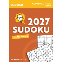 Kalender 2027 Abreißkalender Das tägliche Sudoku - 14,8x21 Klebebindung Alpha Edition