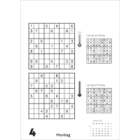 Kalender 2027 Abreißkalender Das tägliche Sudoku - 14,8x21 Klebebindung Alpha Edition