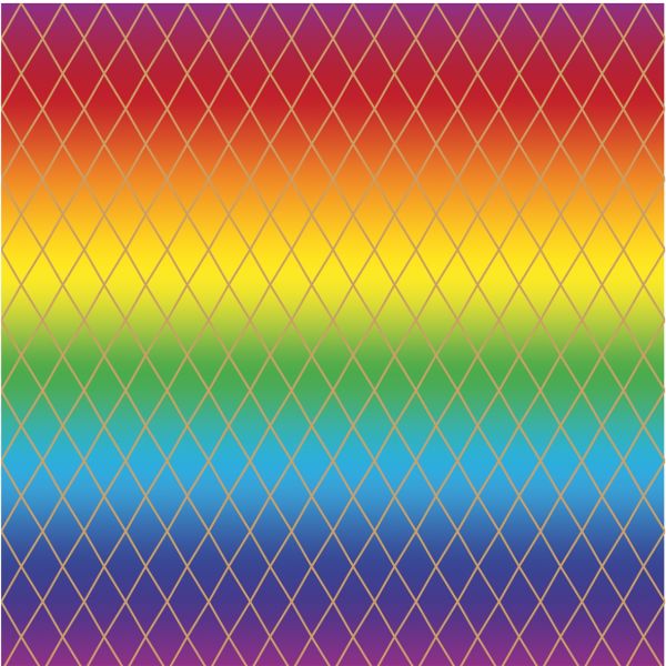 Geschenkpapier Röllchen 70x150 cm Regenbogen rot gelb blau grün