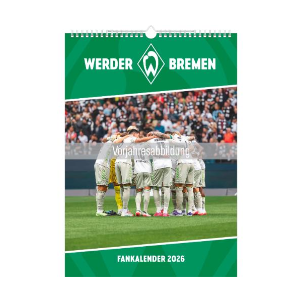 Kalender 2027 Bildwandkalender Werder Bremen - 29,7x42 Drahtkammbindung Alpha Edition