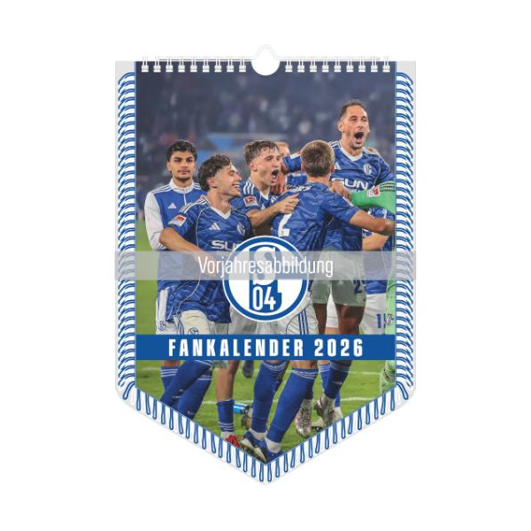 Kalender 2027 Bildwandkalender FC Schalke 04 Bannerkalender - 29,7x42 Drahtkammbindung Alpha Edition