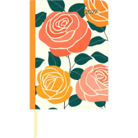 Kalender 2027 Buchkalender Lady Journal Roses - 10,7x15,2...