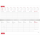 Kalender 2027 Tischquerkalender Profi rot - 29,7x10,5 Drahtkammbindung Zettler