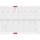 Kalender 2027 Tischquerkalender Profi blau - 29,7x10,5 Drahtkammbindung Zettler
