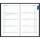 Kalender 2027 Taschenplaner 1 Monat / 2 Seiten schwarz Reg - 9,5x16 Drahtheftung Zettler