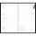 Kalender 2027 Taschenplaner 1 Woche / 2 Seiten schwarz - 9,5x16 Drahtheftung Zettler