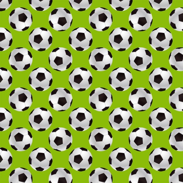 Geschenkpapier Röllchen 70x150 cm Fussbälle Kinderpapier Fußball Soccer