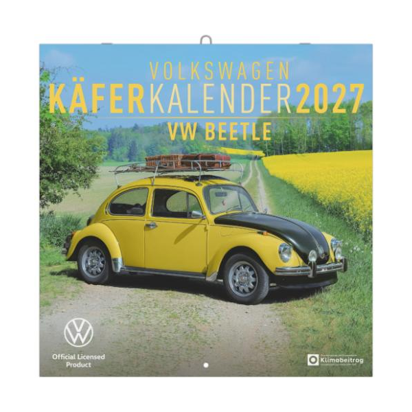 Kalender 2027 Broschürenkalender VW Käferkalender Broschüre Official Licensed Product - 30x30 Ringösenheftung Alpha Edition