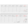 Kalender 2027 Tischquerkalender Classic blue - 29,7x10,5 Zettler