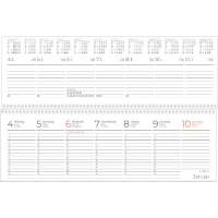 Kalender 2027 Tischquerkalender Expert schwarz - 29,7x10,5 Zettler