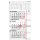 Kalender 2027 Mehrmonatskalender 3-Monatskalender Kombi - 33x58,8 Drahtheftung Zettler