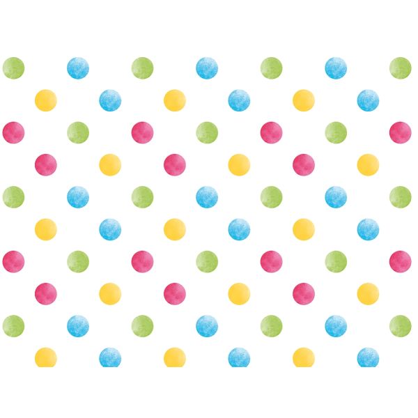 Geschenkpapier - Röllchen - 70x150 cm - bunte Punkte