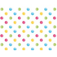 Geschenkpapier - Röllchen - 70x150 cm - bunte Punkte