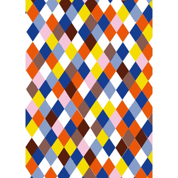 Geschenkpapier - Röllchen - 70x150 cm - Rautenmuster