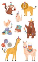 Sticker lustige Tiere